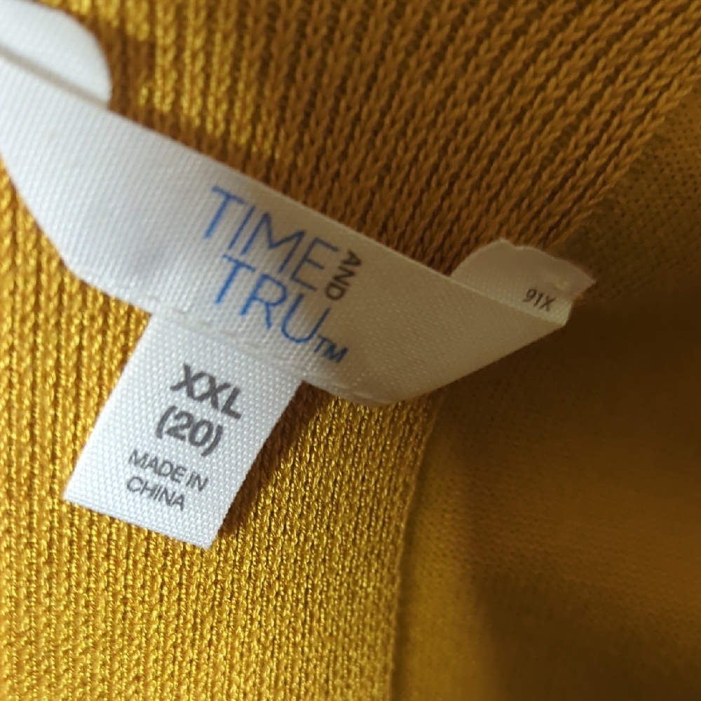 Yellow Open Front Cardigan - Picture 2 of 8